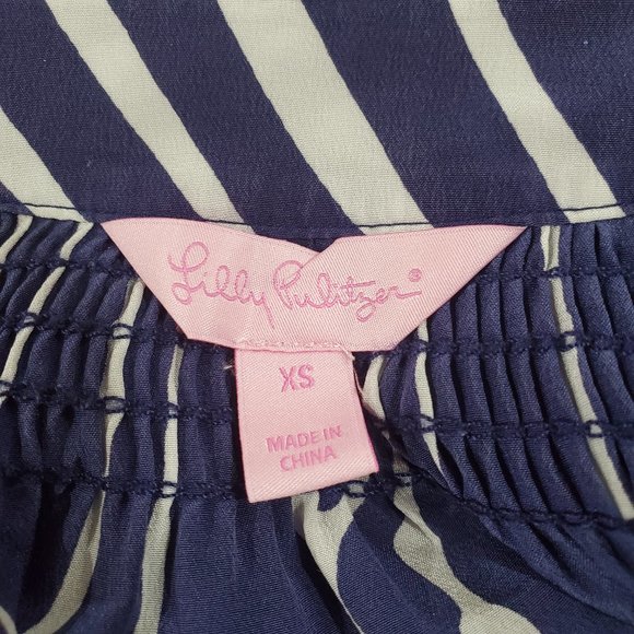 LILLY PULITZER Elsa Top Shimmy Shell Silk Blouse - Picture 6 of 8